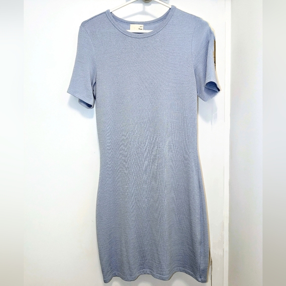 Aritzia Dresses & Skirts - Wilfred Free baby blue tshirt dress Sz L